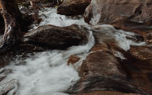 Preview wallpaper water, stones, stream, river