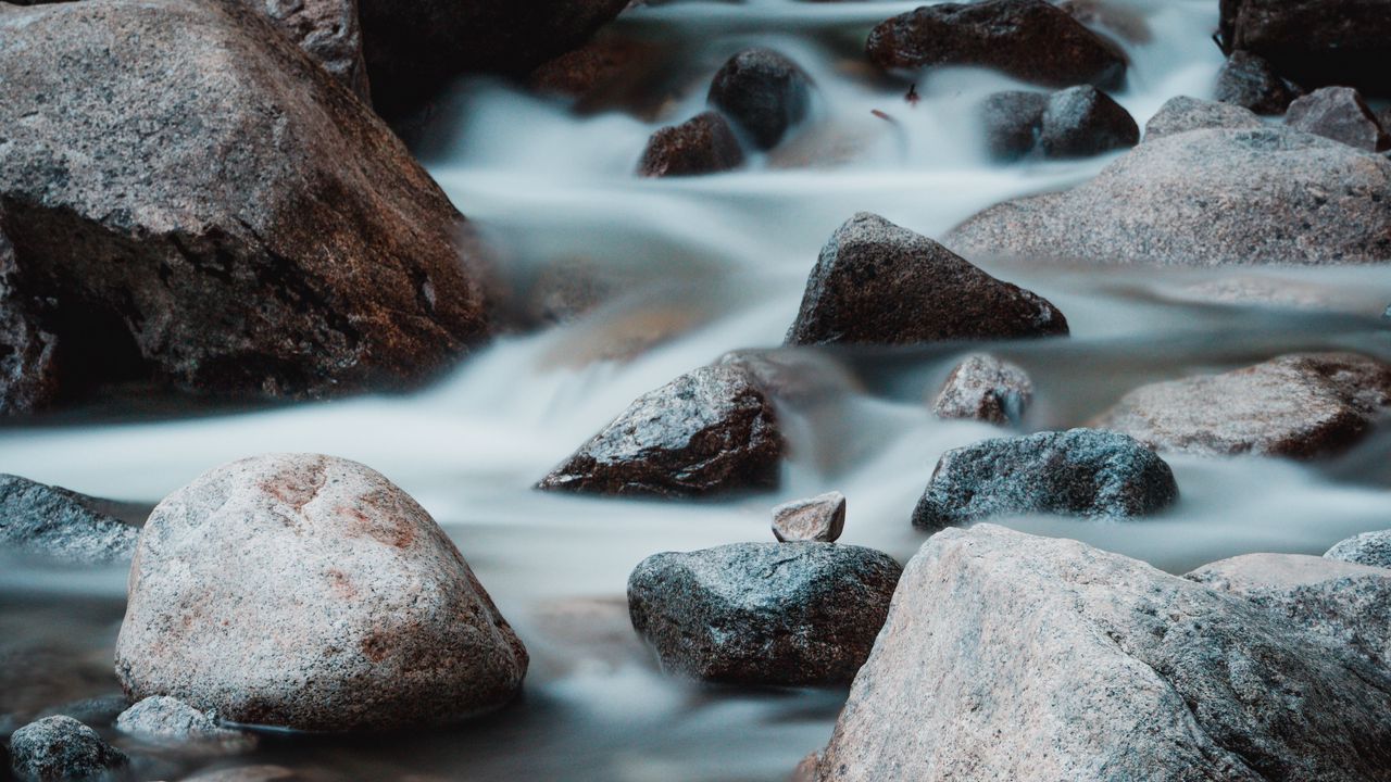 Wallpaper water, stones, stream, nature