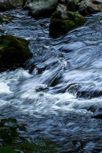 Preview wallpaper water, stream, stones, cascade, nature