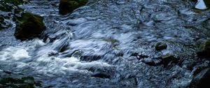 Preview wallpaper water, stream, stones, cascade, nature
