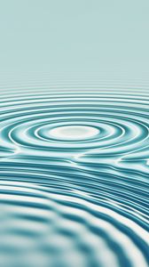 Preview wallpaper water, surface, circles, waves, contact