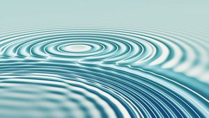 Preview wallpaper water, surface, circles, waves, contact