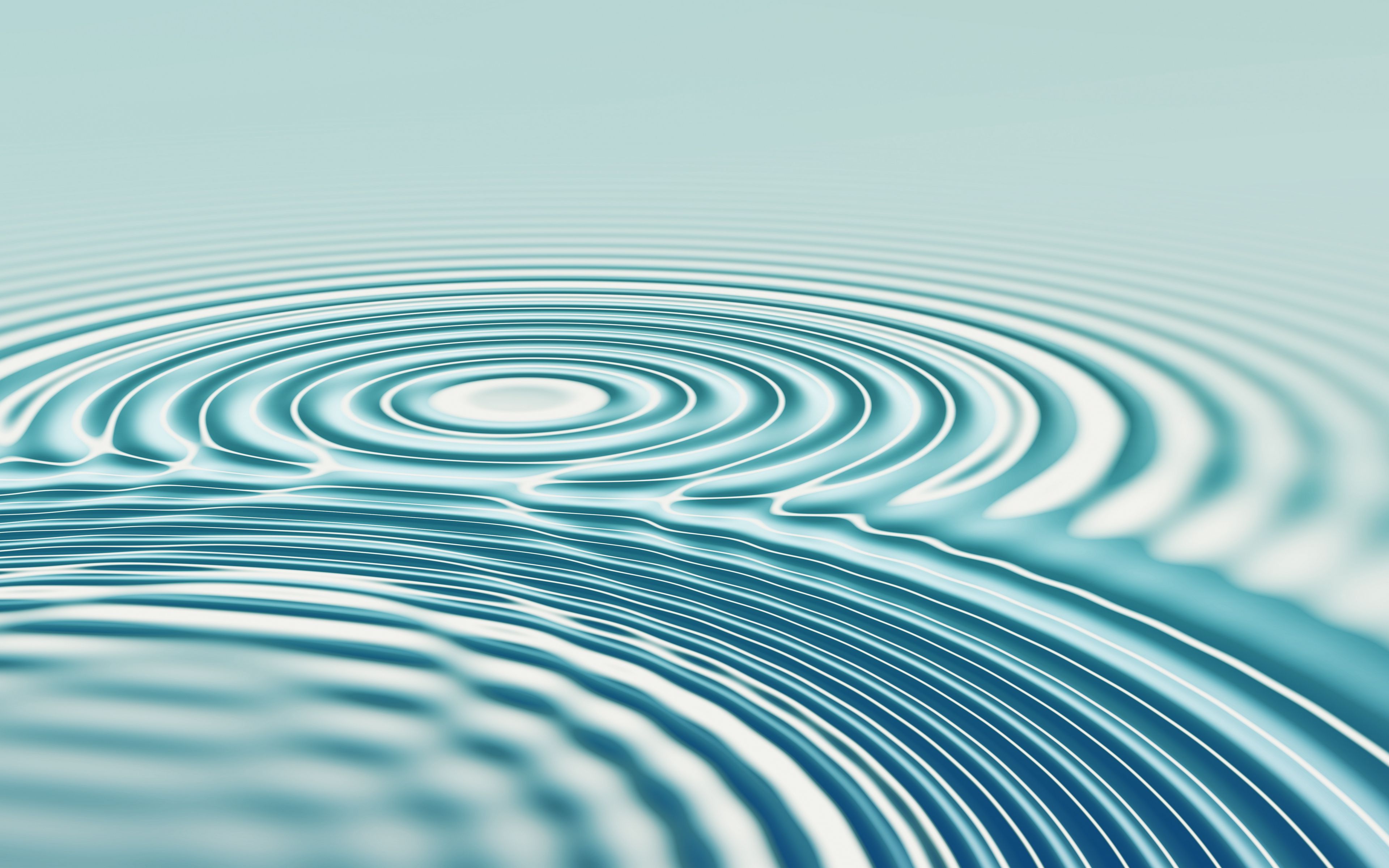 Download wallpaper 3840x2400 water, surface, circles, waves, contact 4k ...