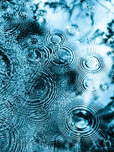 Preview wallpaper water, surface, circles, waves, mirror