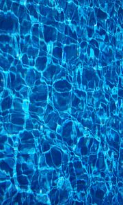 Preview wallpaper water, surface, pool, ripples, blue, transparent
