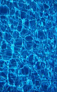 Preview wallpaper water, surface, pool, ripples, blue, transparent