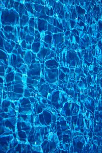 Preview wallpaper water, surface, pool, ripples, blue, transparent