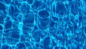 Preview wallpaper water, surface, pool, ripples, blue, transparent