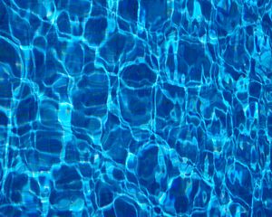 Preview wallpaper water, surface, pool, ripples, blue, transparent
