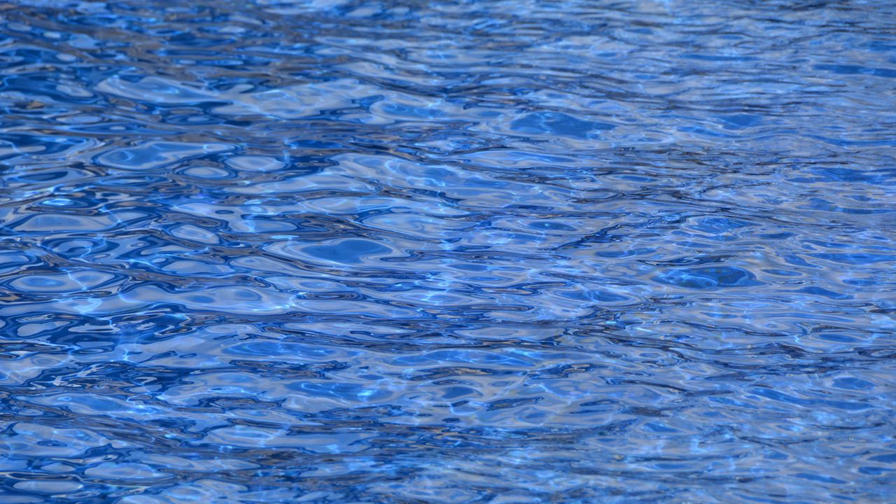 Wallpaper water, surface, ripples, blue, saturated, wavy