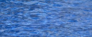 Preview wallpaper water, surface, ripples, blue, saturated, wavy