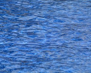 Preview wallpaper water, surface, ripples, blue, saturated, wavy