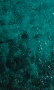 Preview wallpaper water, transparent, surface, ripples, turquoise