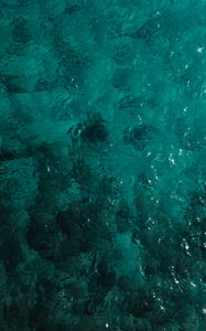 Preview wallpaper water, transparent, surface, ripples, turquoise