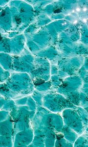 Preview wallpaper water, turquoise, glare, texture