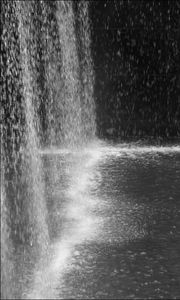 Preview wallpaper water, waterfall, drops, bw