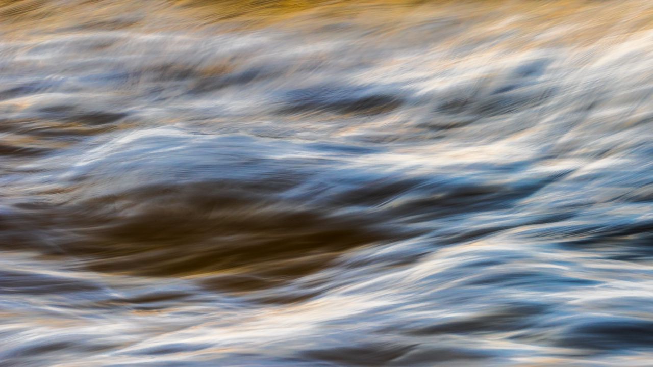 Wallpaper water, waves, blur, abstraction