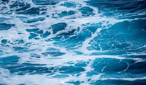 Preview wallpaper water, waves, foam, surf, surface