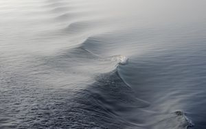 Preview wallpaper water, waves, fog, minimalism