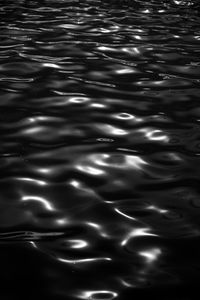 Preview wallpaper water, waves, glare, ripples, black