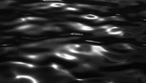 Preview wallpaper water, waves, glare, ripples, black