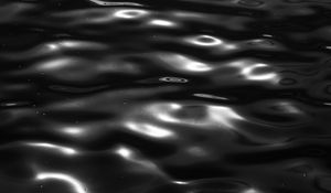 Preview wallpaper water, waves, glare, ripples, black