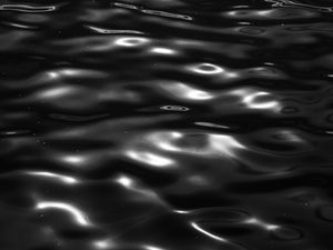 Preview wallpaper water, waves, glare, ripples, black