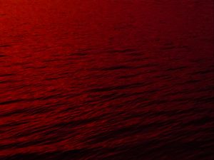 Preview wallpaper water, waves, red, dark