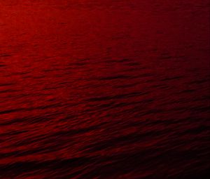 Preview wallpaper water, waves, red, dark