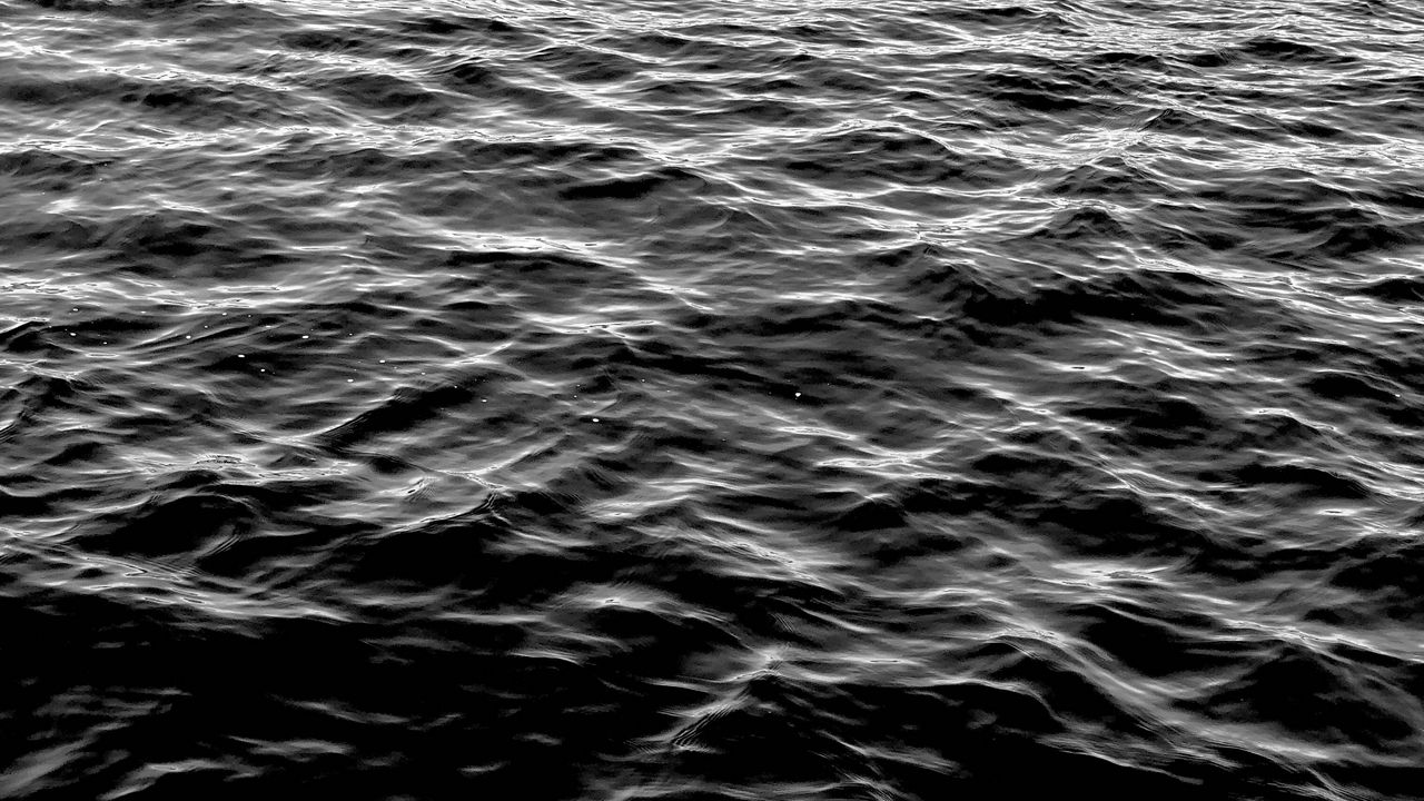 Wallpaper water, waves, ripples, dark