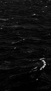 Preview wallpaper water, waves, ripples, surface, bw