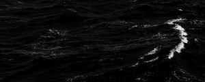 Preview wallpaper water, waves, ripples, surface, bw