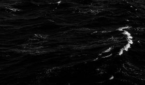 Preview wallpaper water, waves, ripples, surface, bw