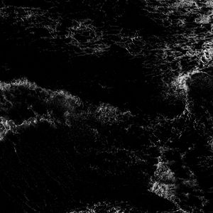 Preview wallpaper water, waves, ripples, aerial view, bw