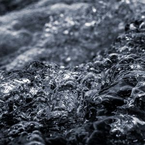 Preview wallpaper water, waves, ripples, macro, gray