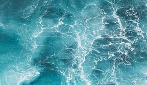 Preview wallpaper water, waves, sea, surface, blue
