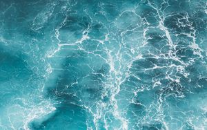 Preview wallpaper water, waves, sea, surface, blue