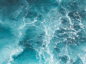 Preview wallpaper water, waves, sea, surface, blue