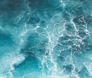 Preview wallpaper water, waves, sea, surface, blue