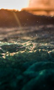Preview wallpaper water, waves, splashes, glare, light