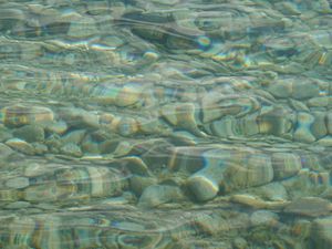 Preview wallpaper water, waves, stones, texture