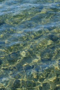 Preview wallpaper water, waves, stones, pebbles, distortion, texture
