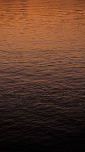 Preview wallpaper water, waves, surface, reflection, dusk