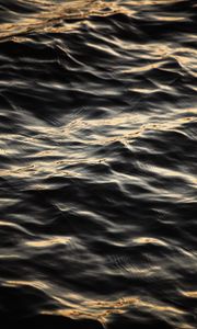 Preview wallpaper water, waves, wavy, glare, ripples