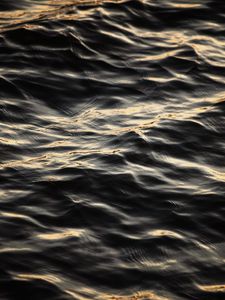 Preview wallpaper water, waves, wavy, glare, ripples
