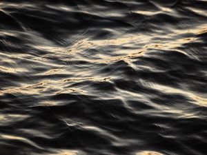 Preview wallpaper water, waves, wavy, glare, ripples