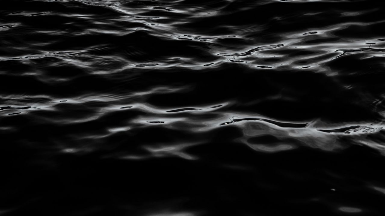 Wallpaper water, waves, wavy, bw