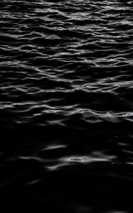 Preview wallpaper water, waves, wavy, bw