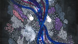 Preview wallpaper watercolor, abstraction, patterns, circles, lines