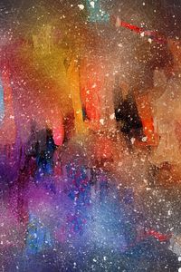 Preview wallpaper watercolor, abstraction, spots, colorful